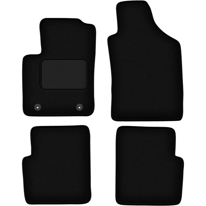 Zwarte veloursmatten voor: Ford Ka MK2 hatchback (2008-2012)