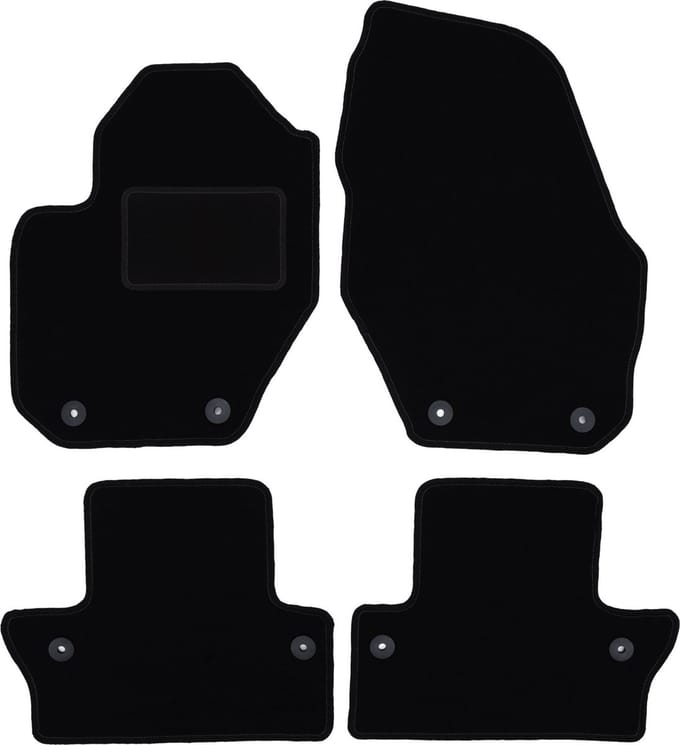 Zwarte veloursmatten voor: Volvo S60 II sedan (2010-)