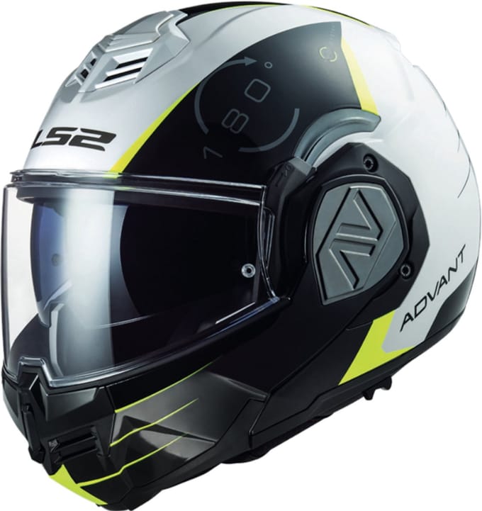LS2 FF906 Advant Codex Wit Zwart Systeemhelm - Maat 2XL - Helm