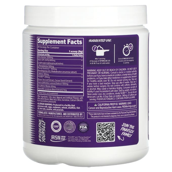 Finaflex, Stimul8 2.0, Zoete Kers, 9.5 oz (270 g)
