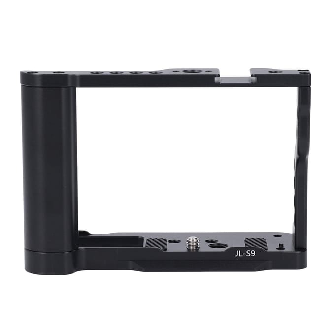 Aluminiumlegering Camera Kooi voor S9 1 4in 3 8in Schroefgaten Koude Schoen Mount Videocamera Kooi Rig black