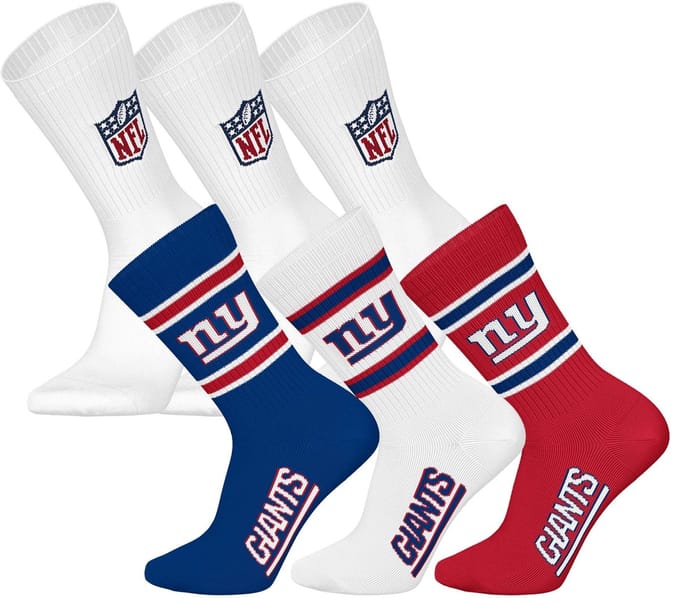 NFL Sokken NFL 6Pack Crew Socks Set van 6