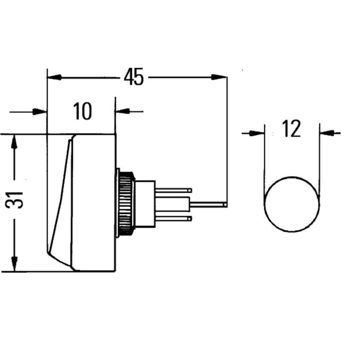 Schakelaar HELLA 6EH007 946-001