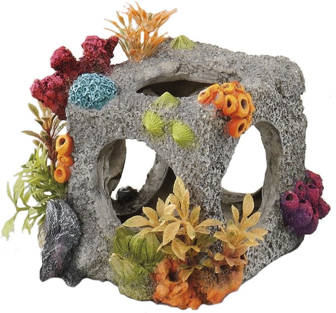 Ebi Decor Cube Habitat - Aquariumdecoratie  - 12 x 11.5 x 11 cm