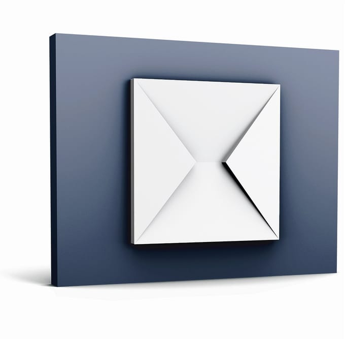 3d muurpaneel Orac Decor W106 MODERN ENVELOP wandpaneel sierelement modern design wit