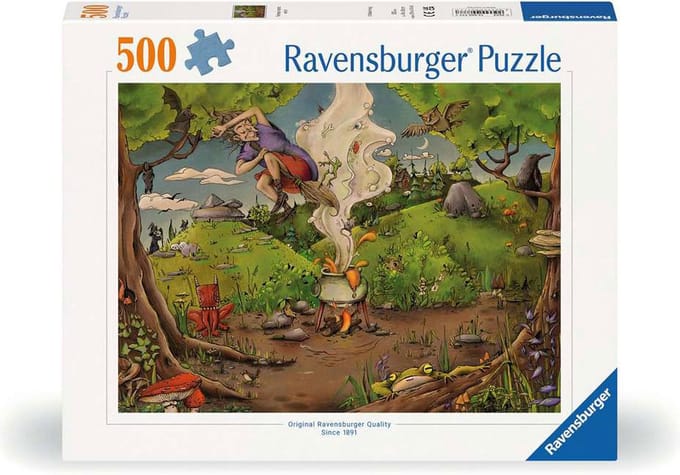 Ravensburger puzzel Bij de bosheks - Legpuzzel - 500 stukjes