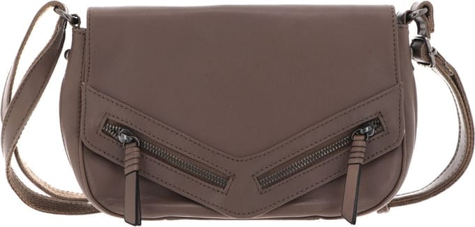 FREDsBRUDER Leren Schoudertas FB Crossbody Bag Soft Taupe Bruine