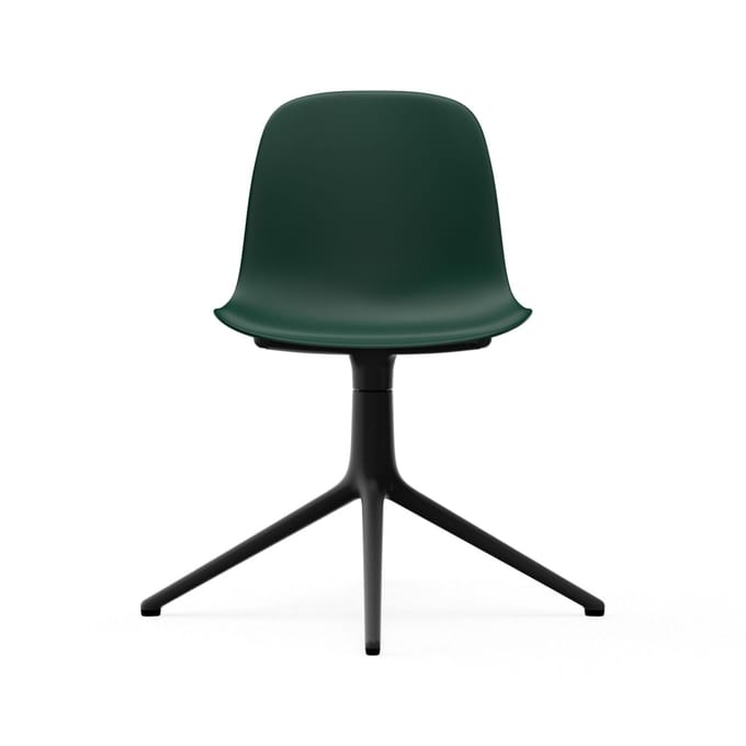 Normann Copenhagen - Form Draaistoel - groen - aluminium zwart