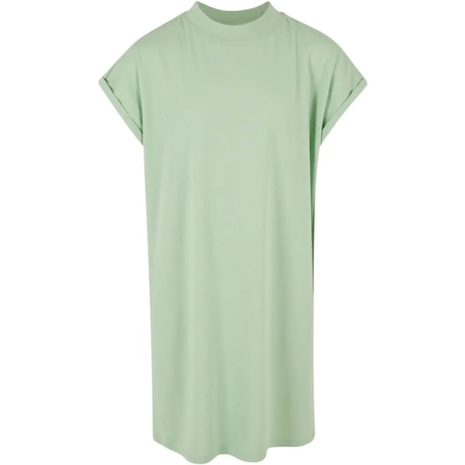 Urban Classics - Turtle Extended Shoulder Kinder Korte jurk - Kids 110/116 - Groen