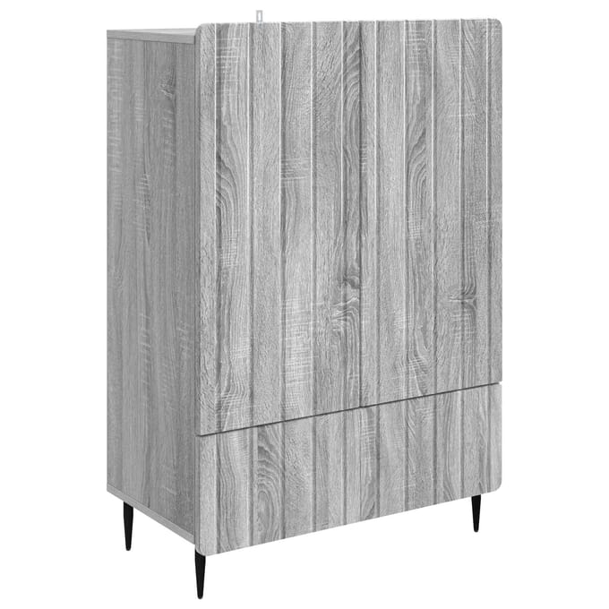 vidaXL - Dressoir - Grijs - sonoma - 66 - x - 34,5 - x - 97 - cm - Bewerkt - hout