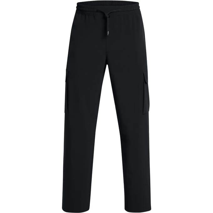 Under Armour UA Vibe Woven Cargo Pants-BLK Heren Sportbroek - Zwart - Wit