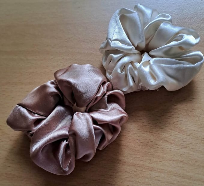 Scrunchies rose en creme | Scrunchies | Medium