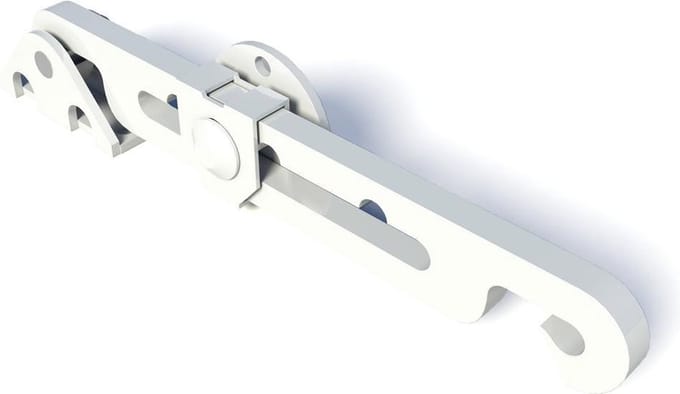 Raamuitzetter - Wit - Staal - Secu - SecuMax buitendraaiend 720-12 wit