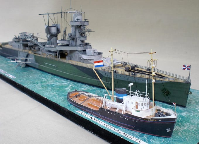 Scaldis Hr. Ms. de Ruyter - Lichte kruiser schaalmodel 1:250