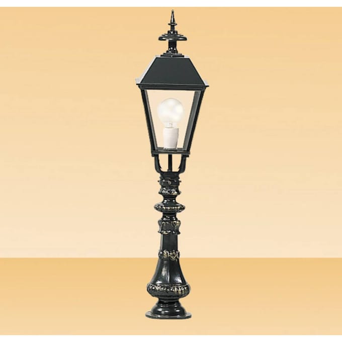 K.S. Verlichting Tuinpadverlichting Brighton, zwart, hoogte 95 cm, metaal, IP44