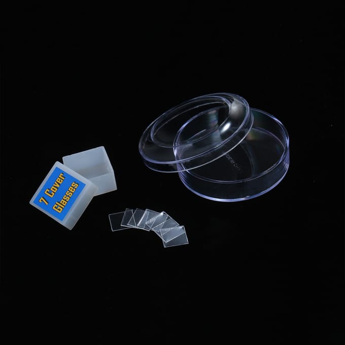Kinder Microscoop Kit Groot Oculair 100X-1200X Hoge Vergroting Metalen Microscoop Black & White