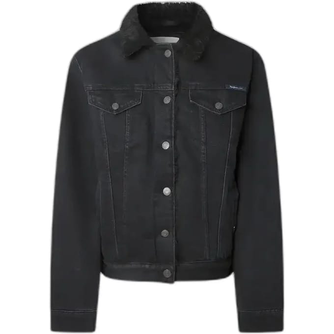 Pepe Jeans Dlx Regular Spijkerjas Zwart M Vrouw