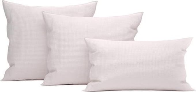 Heckett & Lane Wafel - Kussensloop - 60x70 cm - Rosewater - 2 Stuks