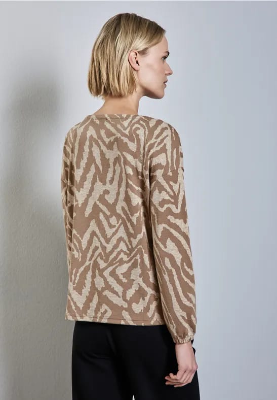 Zacht jacquard overhemd