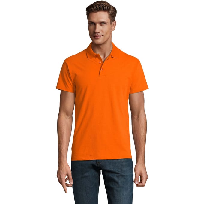 SOLS Heren Lente II Poloshirt (Oranje)