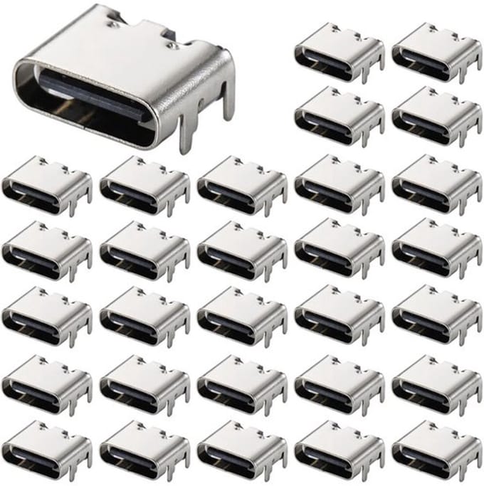 Allecto - Usb 3.1 - Type C - Vrouwelijke connector - 6-pins