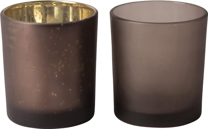 Gusta Theelichthouder Giftset 7x8cm Paars