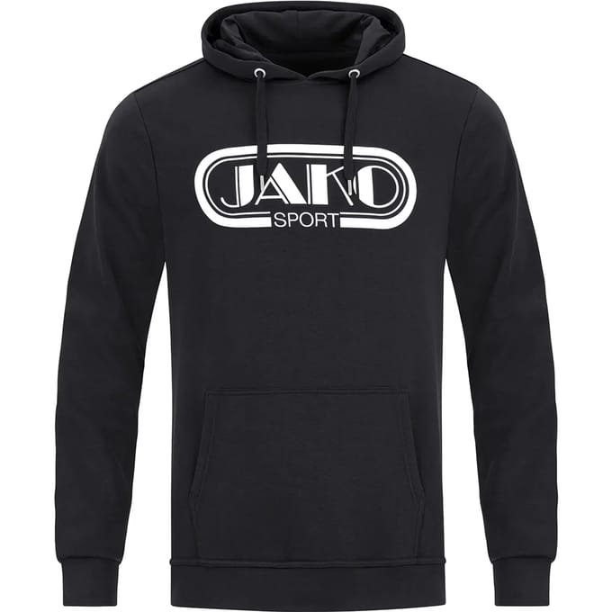 Jako Retro Sweater Met Kap Heren - Zwart | Maat: M