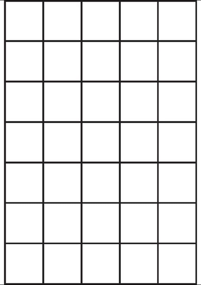 A4 etiketten 40 x 42,3 mm wit (100 vel)