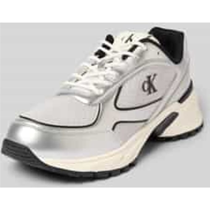 Sneakers met labeldetail