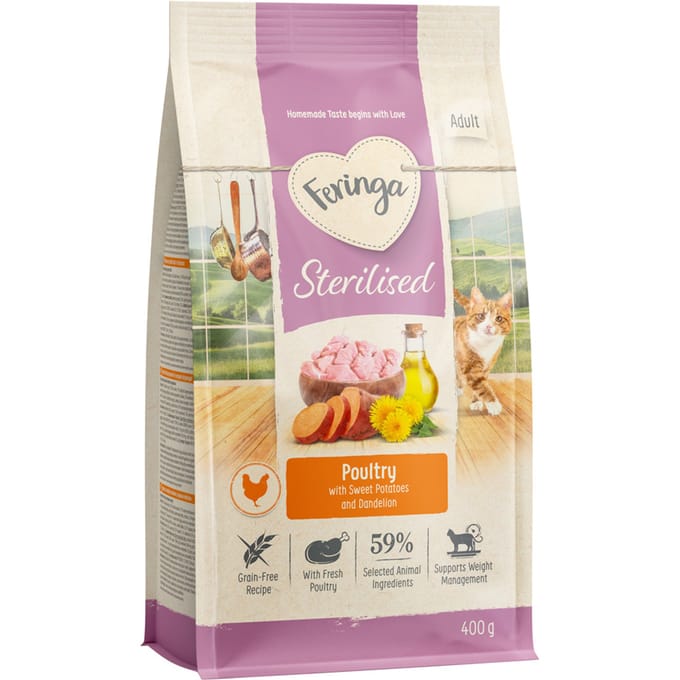 Feringa Adult Sterilised Gevogelte - Nieuw Recept 400 g