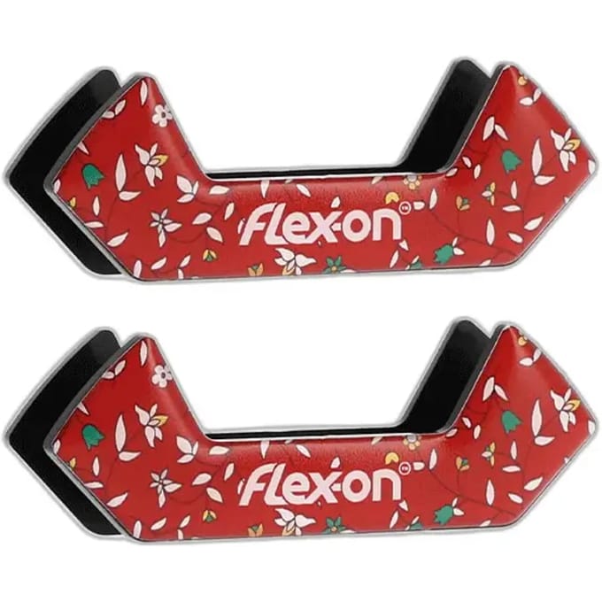 Matte rode stickers voor stijgbeugels Flex-On Safe-On Cottage