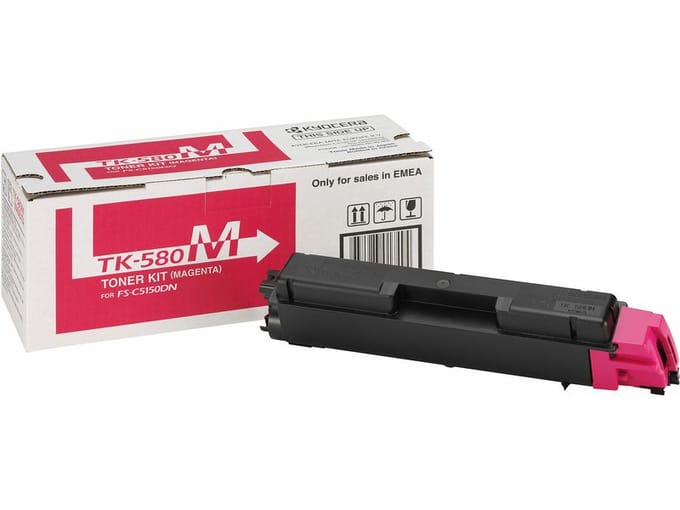 Toner kyocera tk-580m rood