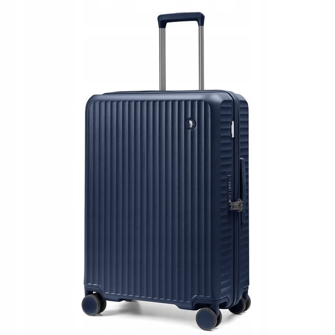 Puccini Monte Carlo Middelgrote Koffer Polycarbonaat 65,5cm Marineblauw