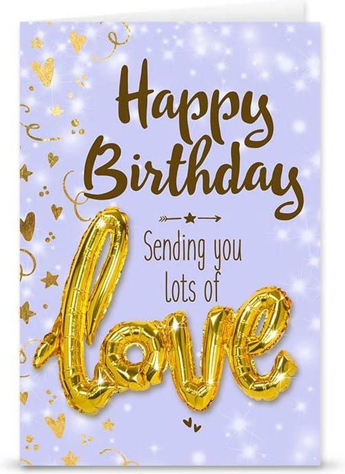 Love ballon "Happy Birthday"