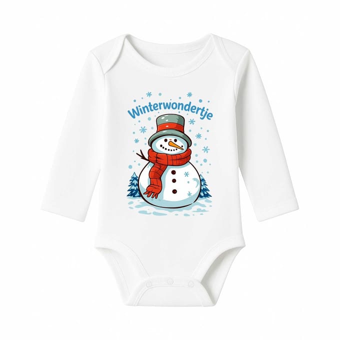 Ice ice Baby - Rompertje - Romper Wit - Maat 80