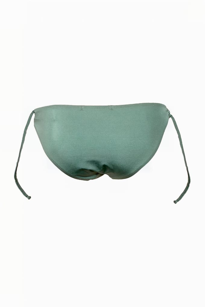 French Connection Lace Up Bikini Bottoms Green Größe: XS | Bikinis Outlet | Damen | Grün