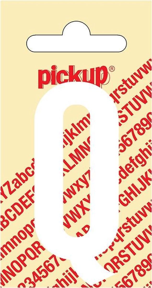 Pickup plakletter Nobel 60 mm wit Q - 31012060Q