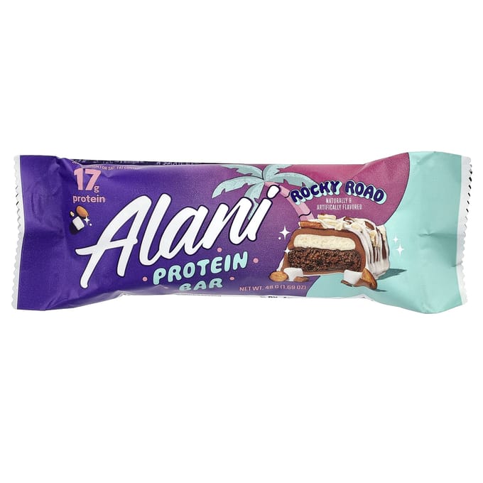 Alani Nu, Eiwitreep, Rocky Road, 12 repen, 48g (1,69 oz) Elk