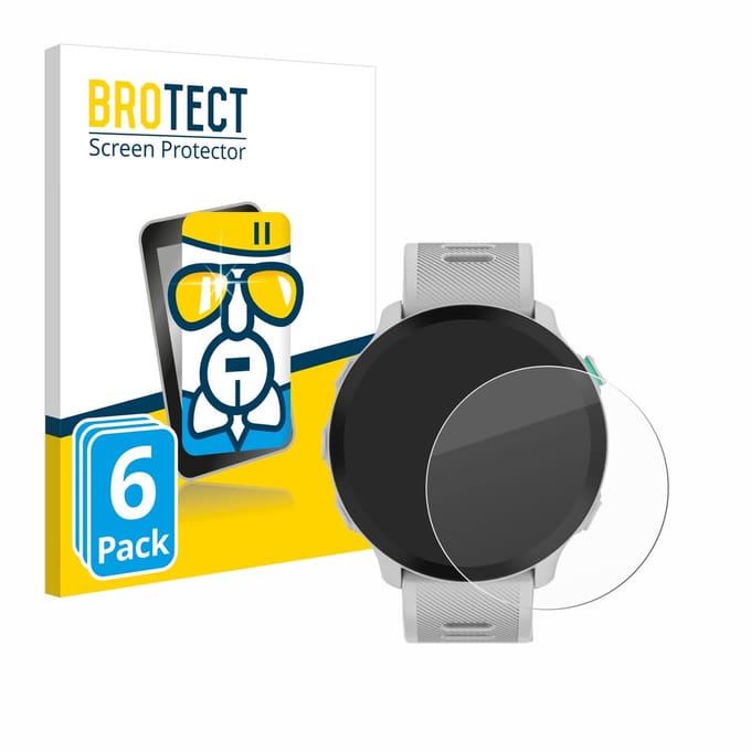 Screenprotector 6 Stuks voor Garmin Forerunner 55 Beschermglas transparant