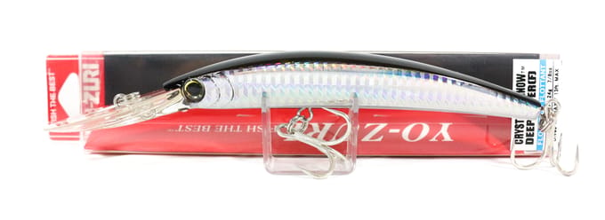 Yo Zuri Crystal Minnow DD 130 mm Drijvend Aas R1136-C4 (2424) gray