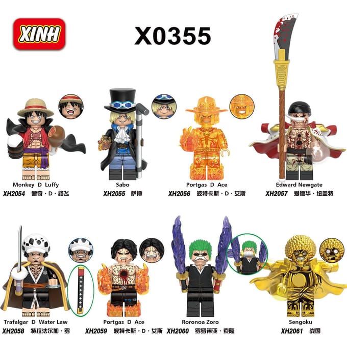 X0352 0353 0356 G0171 Kt1013 One Piece Bouwsteen Speelgoed