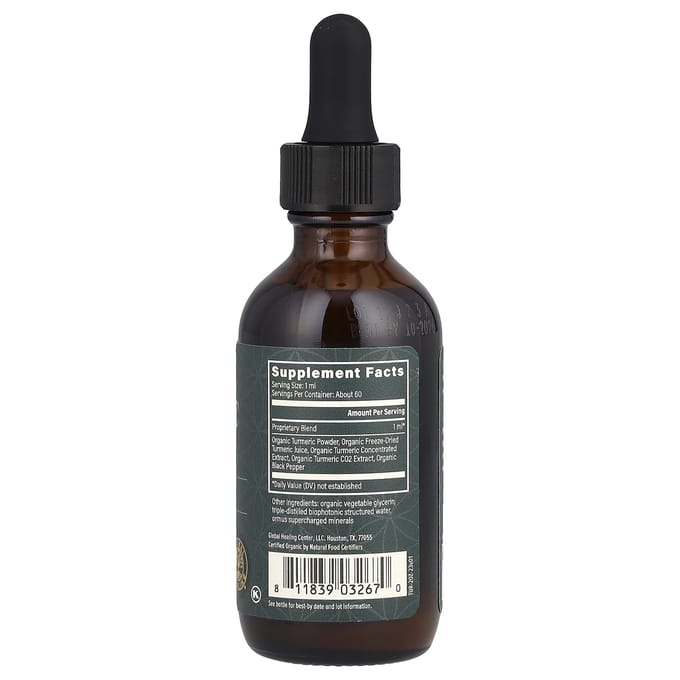 Global Healing, Rauw Kruidenextract, Kurkuma, 2 fl oz (59,2 ml)