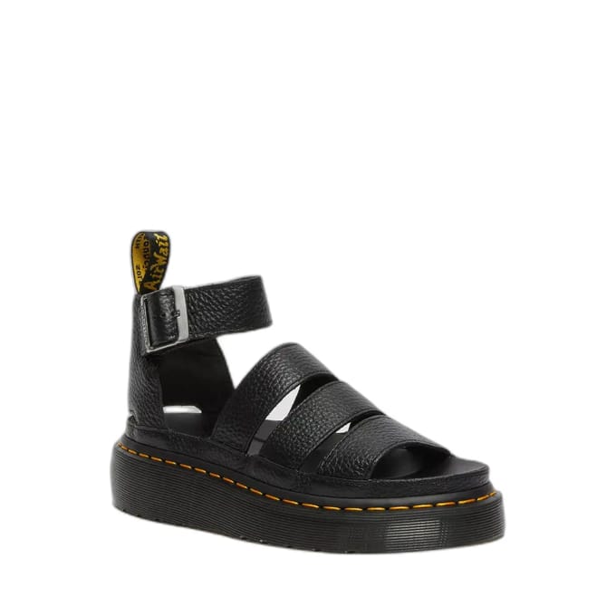 Platte sandalen Dr. Martens CLARISSA II QUAD BLACK MILLED NAPPA