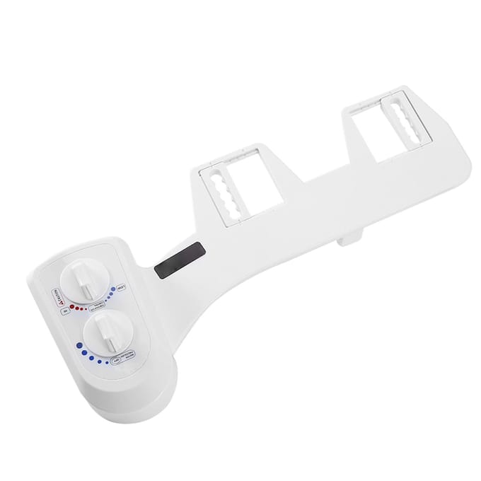 Intelligente Toilet Bidet Set met Dubbele Draaiknop Niet-Elektrisch Zelfreinigend Enkele Sproeier Bidet white
