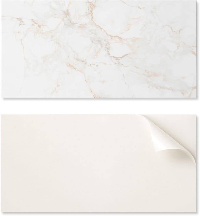 Vinyl wandtegels met afbeelding voor de hal, elegant marmerpatroon, 10x40x20 cm