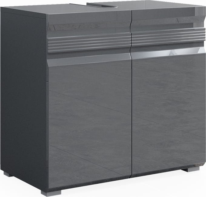 Vicco Fredd Wastafelonderkast – 60 x 60 cm Antraciet Hoogglans