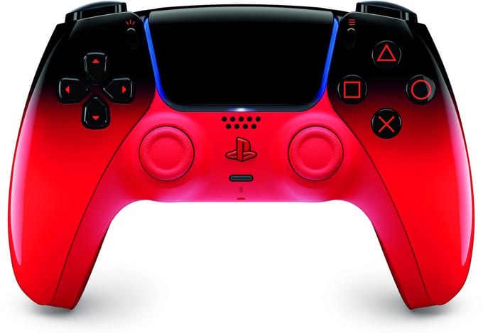 Sony DualSense Techno Red New Edition - Draadloze gamecontroller - Bluetooth en USB-C - Compatibel met PS5 en PC - Vibratie en bewegingssensoren
