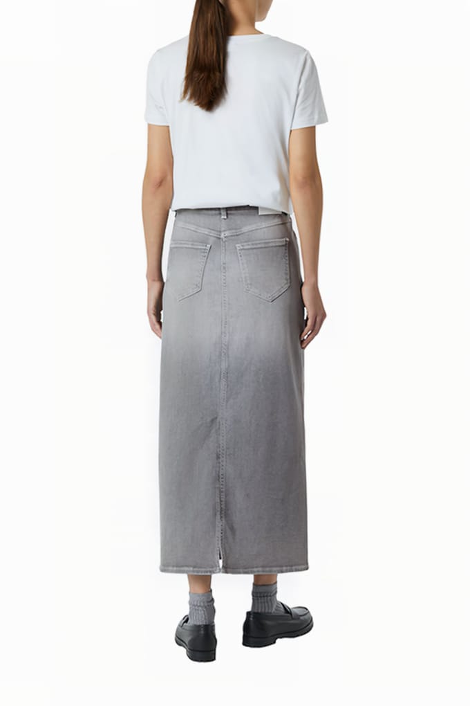 Comma  Skirts Grey-denim Maat: 40 | Spijkerrokken Outlet | Dames | Grijs