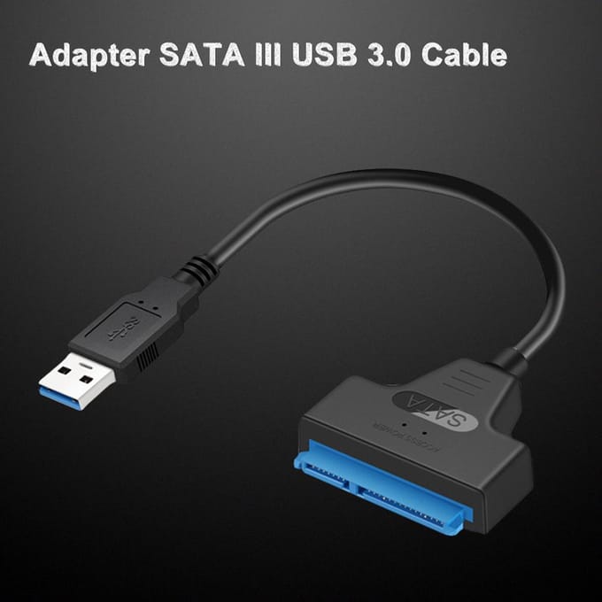 Type C naar SATA Adapter Converter Kabel 22Pin Drive Gratis 2,5  SATA HDD SSD USB 2.0 zwart