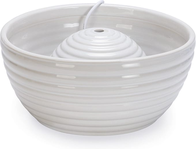 Beeztees Jaap - Drinkfontein Kat - Keramiek - Wit - 21x21x9 cm - 1,5 liter